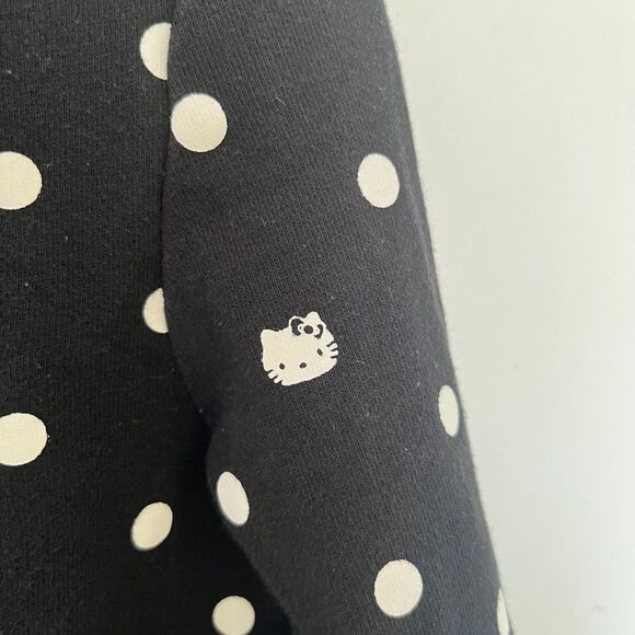 Hello Kitty Black Polka Dot Women's Top - Picture 6 of 6